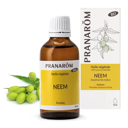 Óleo vegetal de Neem biológico, Pranarom 50 ml