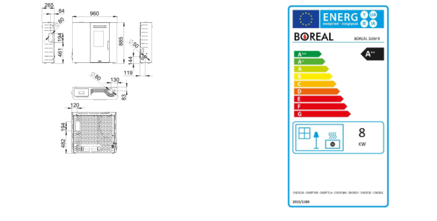 Bricosol Estufa De Pellet Extraplana Boreal 9 Kw Negro_4