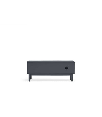 Mueble Para Televisión Modelo Corvo 1 Puerta 2 Cajones Acabado Gris Antracita, 140cm(anch_3