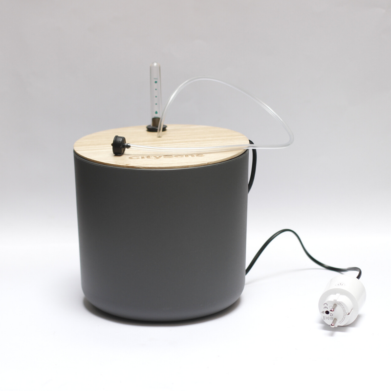 Kit De Riego Por Goteo Citysens Con Depósito Antracita Y 12 Goteros_2