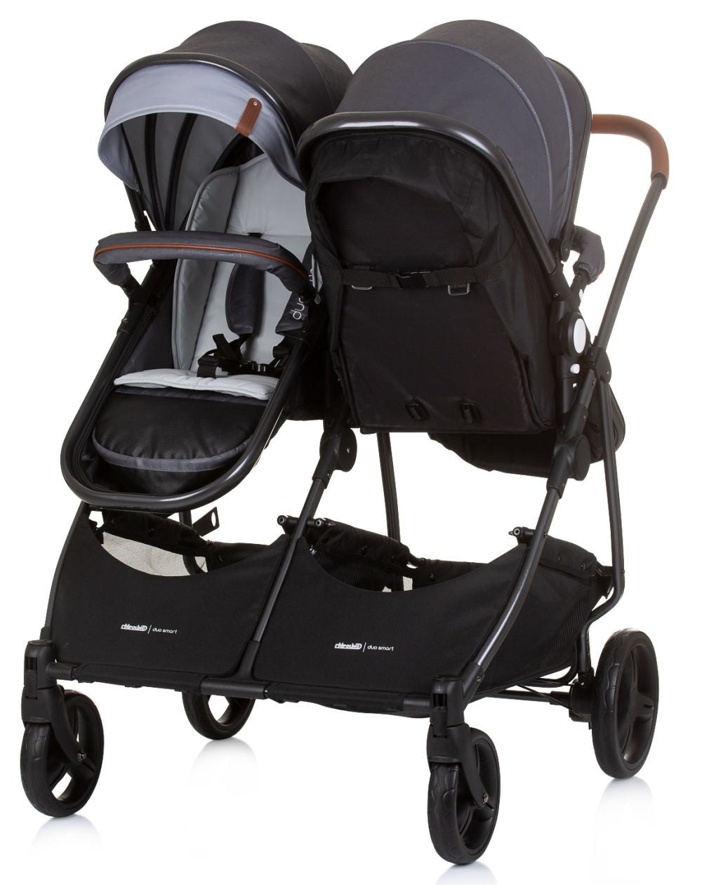 Carrito De Bebé Gemelar Dúo Smart Silver Grey_2