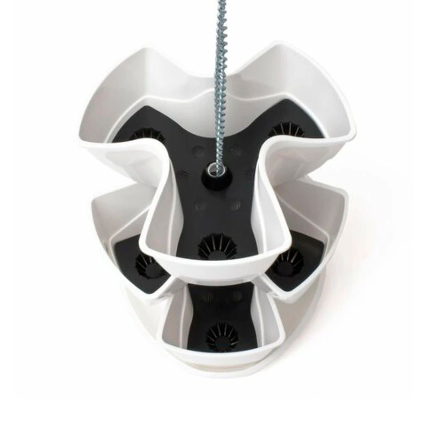 Jardín Vertical Colgante Coubi Herbal 9l., Dimensiones (mm) 295x295x880, Color Blanco