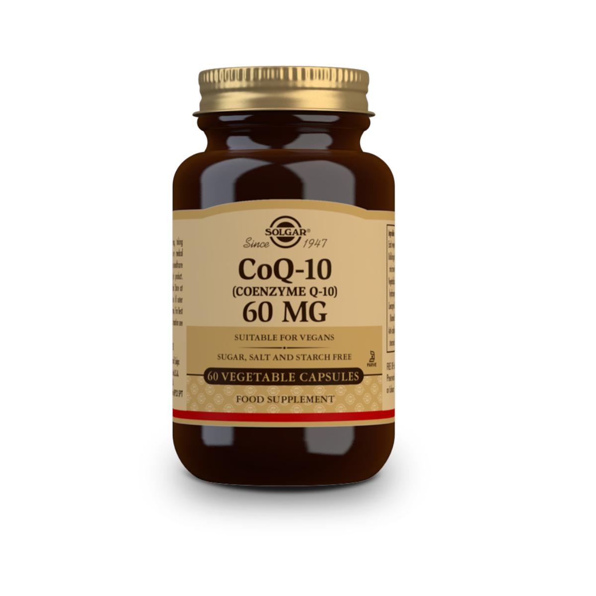 Coenzima CoQ10 (vegan), 30 cápsulas vegetais (60 mg)