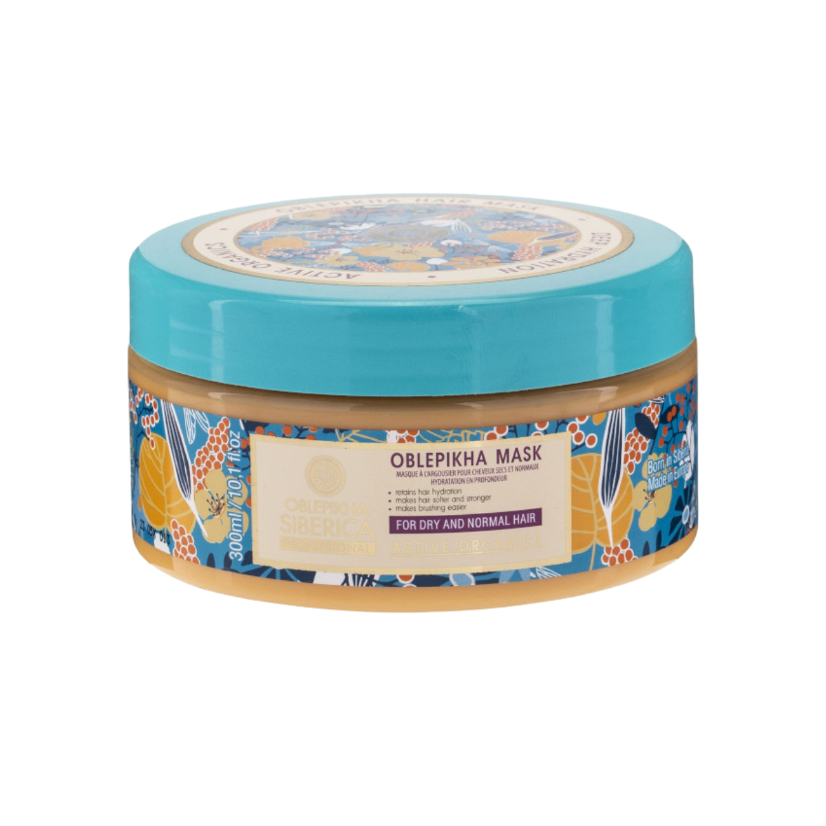 Máscara Capilar Natura Siberica 200ml para Cabelo Normal ou Seco