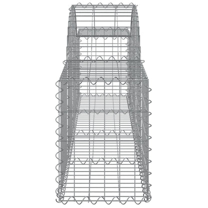 Cestas De Gaviones 20 Uds Forma De Arco Hierro 200x30x40/60 Cm_4