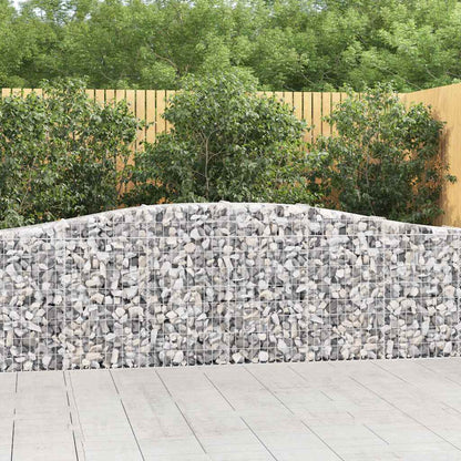 Cestas De Gaviones 6 Uds Forma De Arco Hierro 400x30x80/100 Cm_1