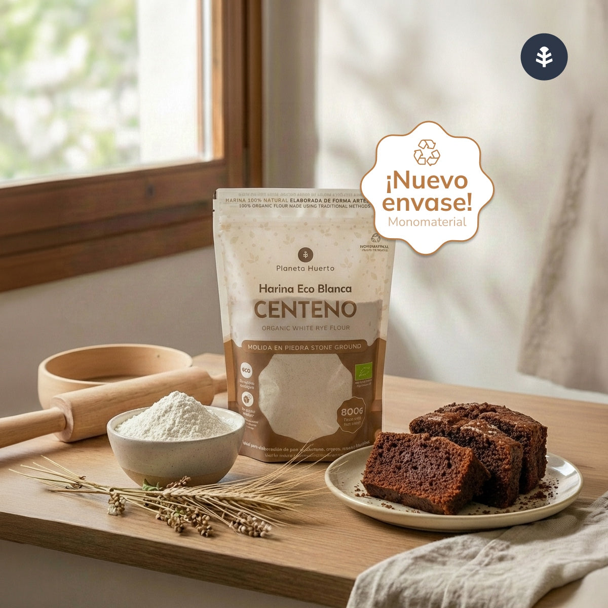 Harina Blanca de Centeno Eco Planeta Huerto 800 g