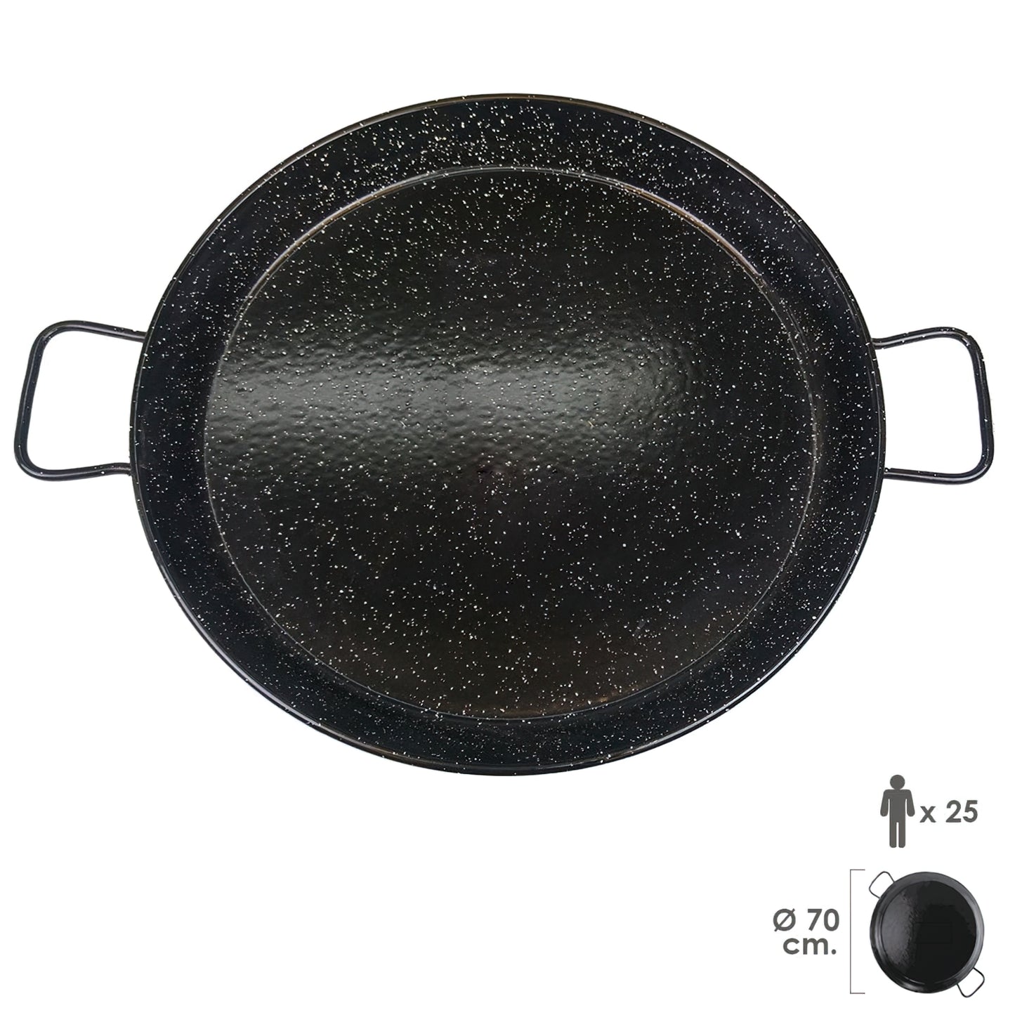 Paellera Valenciana Esmaltada 25personas/ 70 cm_0