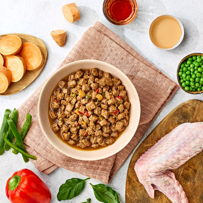 Naturo Comida Humeda Perro Sin Gluten De Pavo Y Vegetales 390g X 12 Latas_1