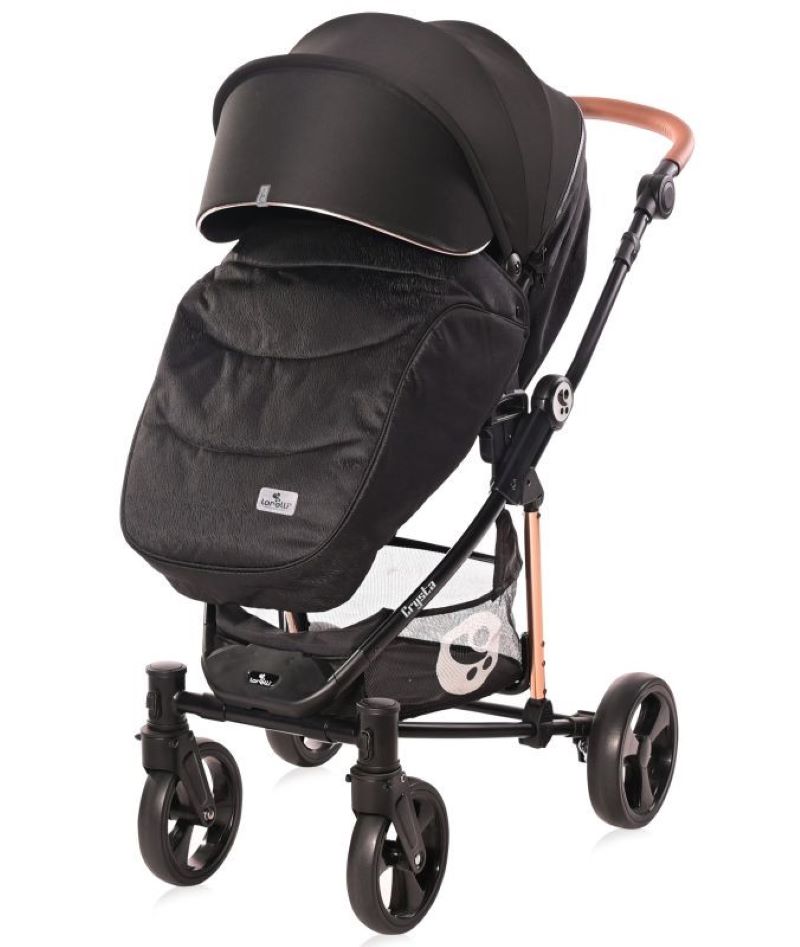 Carrito De Bebé Trio Con Capazo Duro Crysta Hasta 22 Kg Black Diamond_2