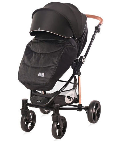 Carrito De Bebé Trio Con Capazo Duro Crysta Hasta 22 Kg Black Diamond_2
