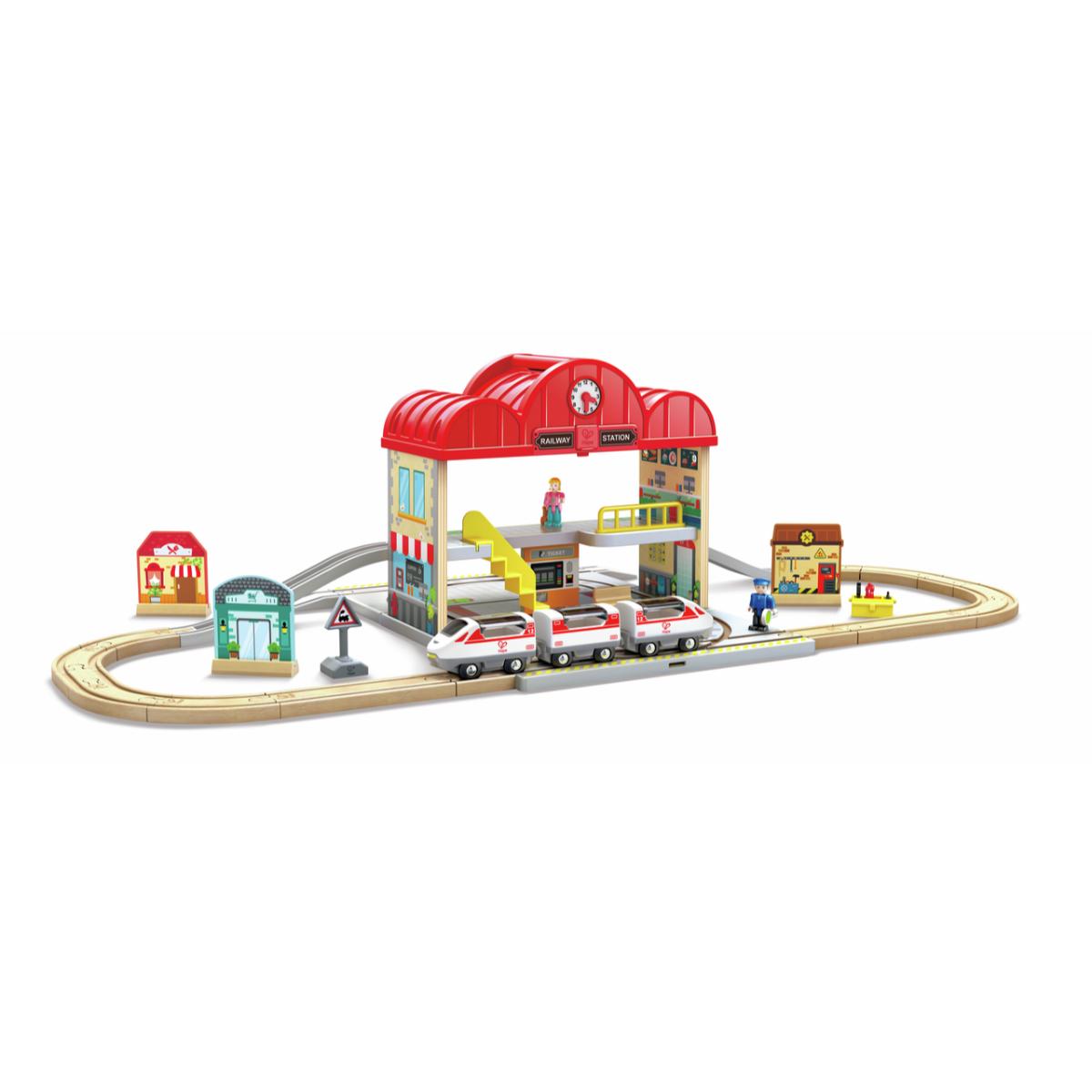 Set Estación Tren Portátil Hape_0