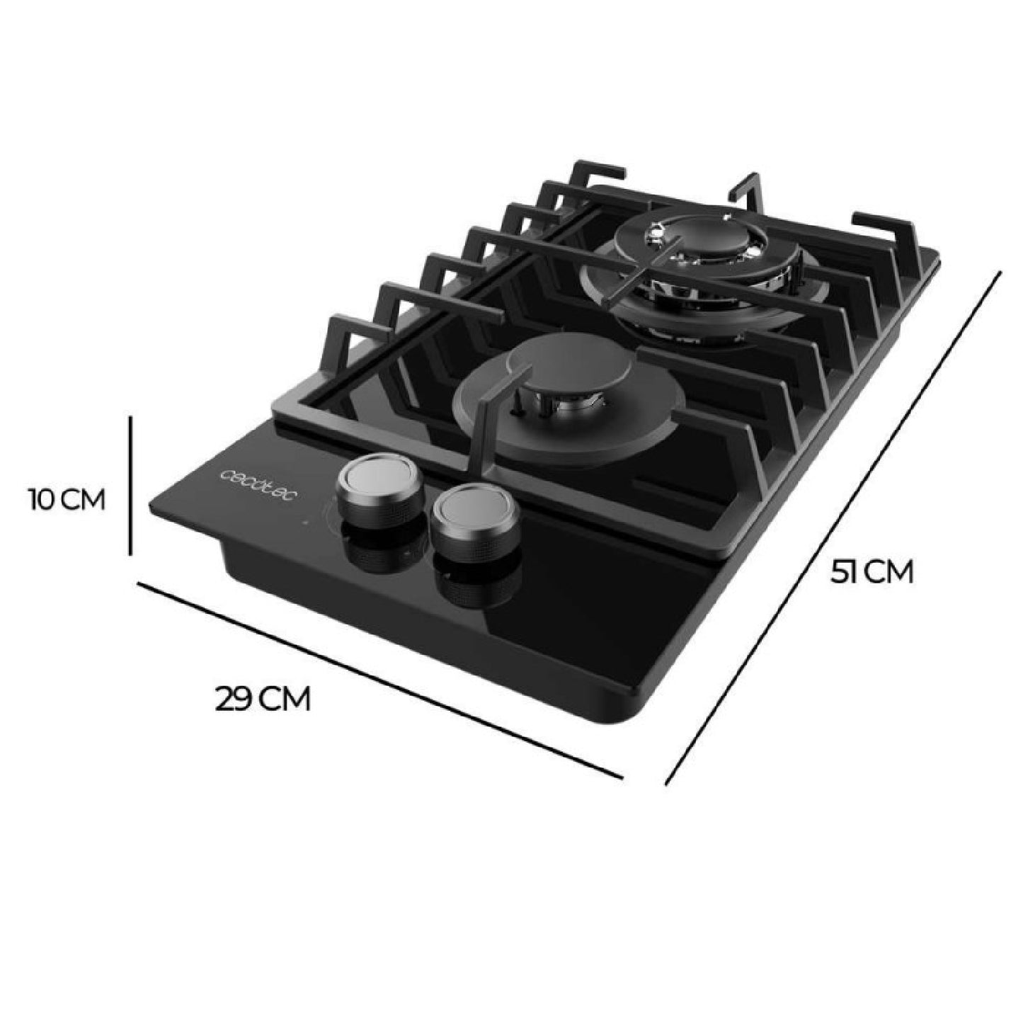 Cecotec Placa De Gas Bolero Squad G 2200f Glass Black_3