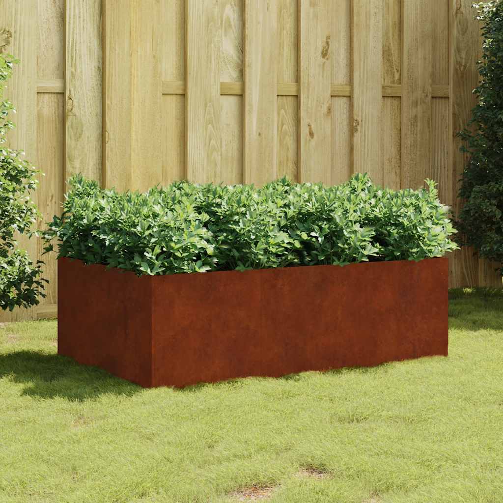Jardinera Acero Corten 120x80x40 Cm_1
