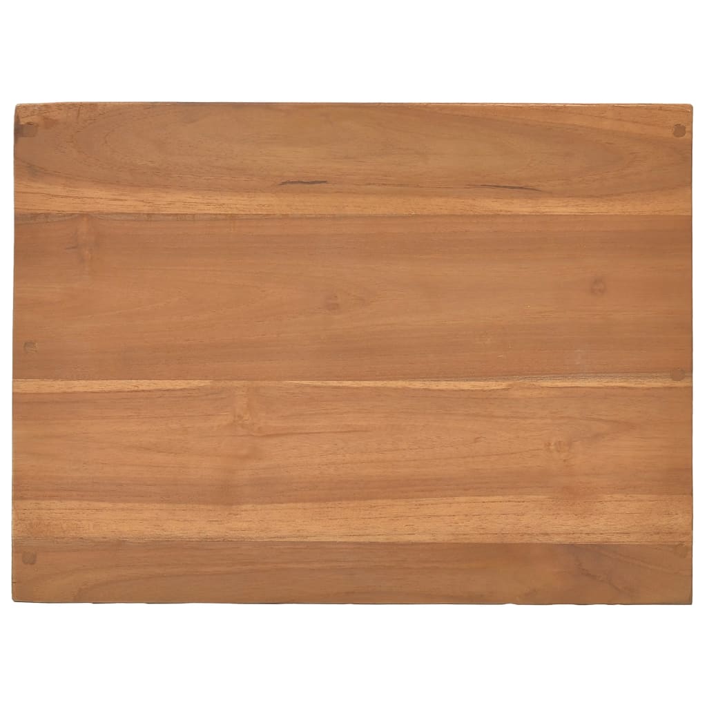 Mesita De Noche Madera Maciza De Teca 40x30x40 Cm_4