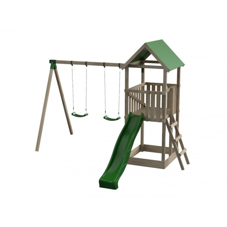 Parque Infantil Masgames Tibidabo L Techo De Lona Con Columpio Basica: Con Arenero En La Base._1