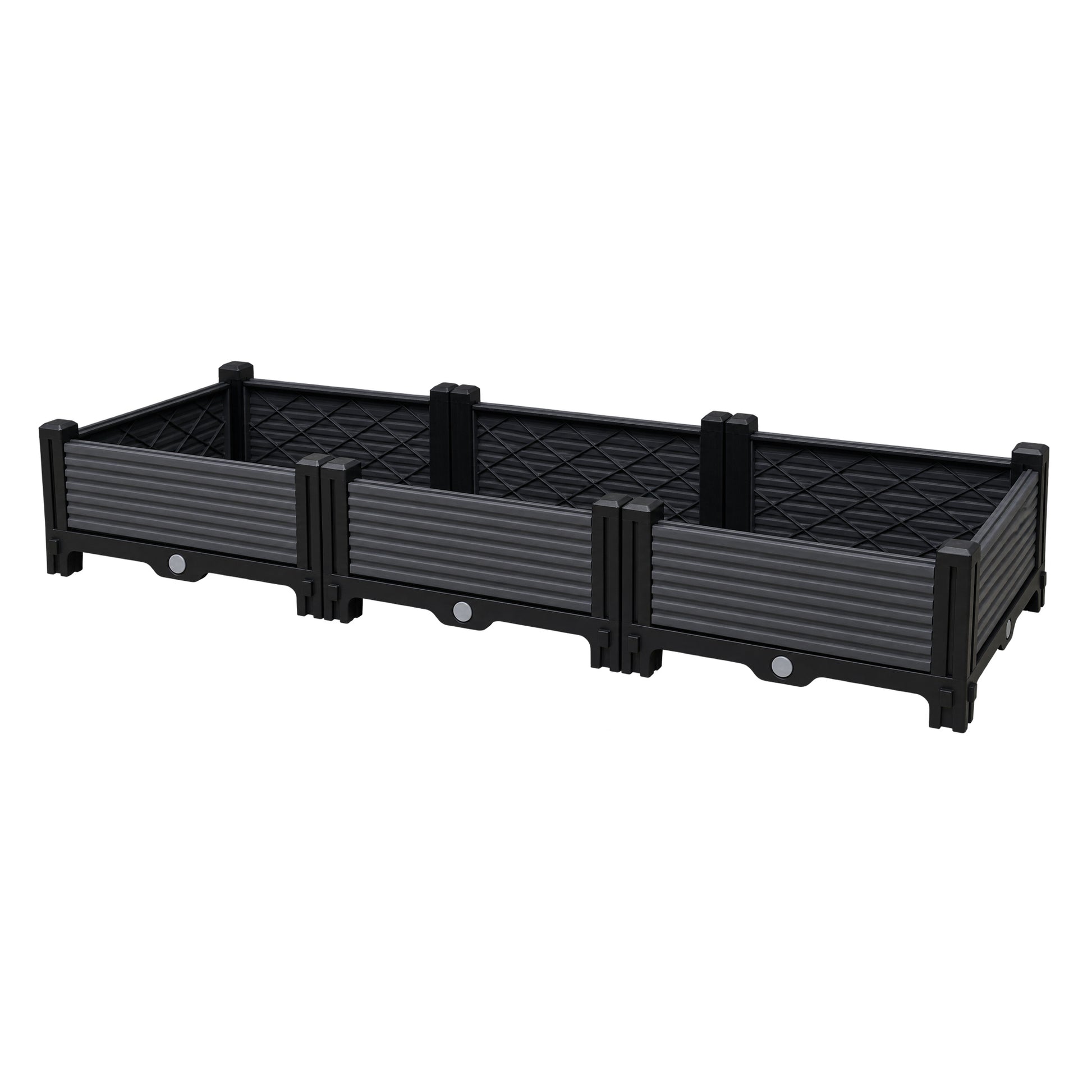 Jardinera Elevada 120x40x22cm Nyana Garden | Modular | Drenaje | Fácil Montaje_2