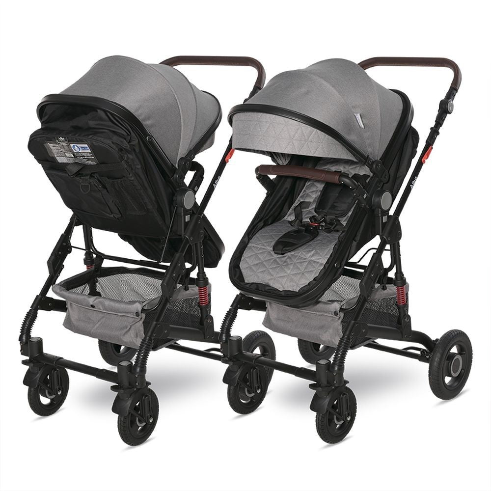 Carrito De Bebé Trío Convertible Alba Premium Opaline Grey_3