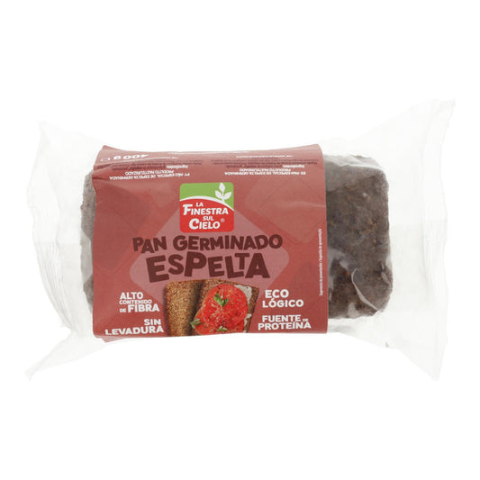 Pão de Espelta Germinado Biológico La Finestra Sul Cielo 400 g
