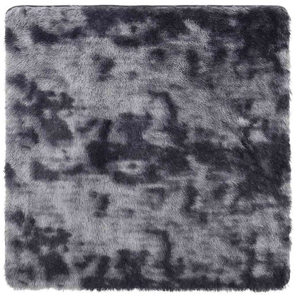 Vidaxl Alfombra De Pelo Largo Navarra Gris Oscuro 240x240 Cm Poliéster_0