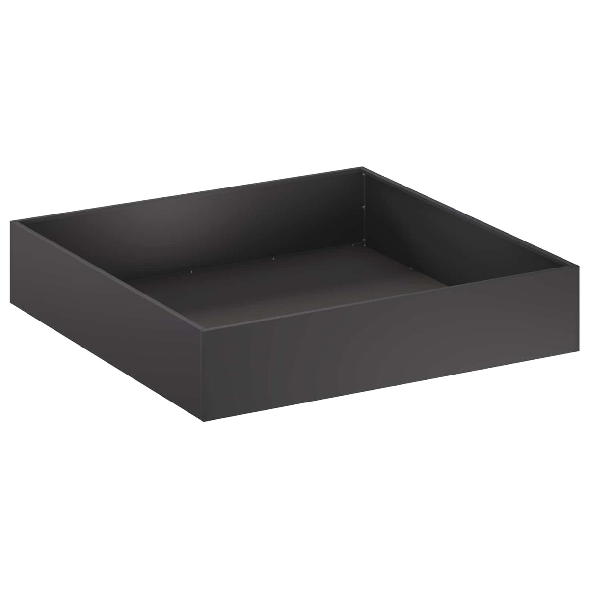 Macetero De Jardín 2 Uds. Negro 80 X 80 X 20 Cm_2