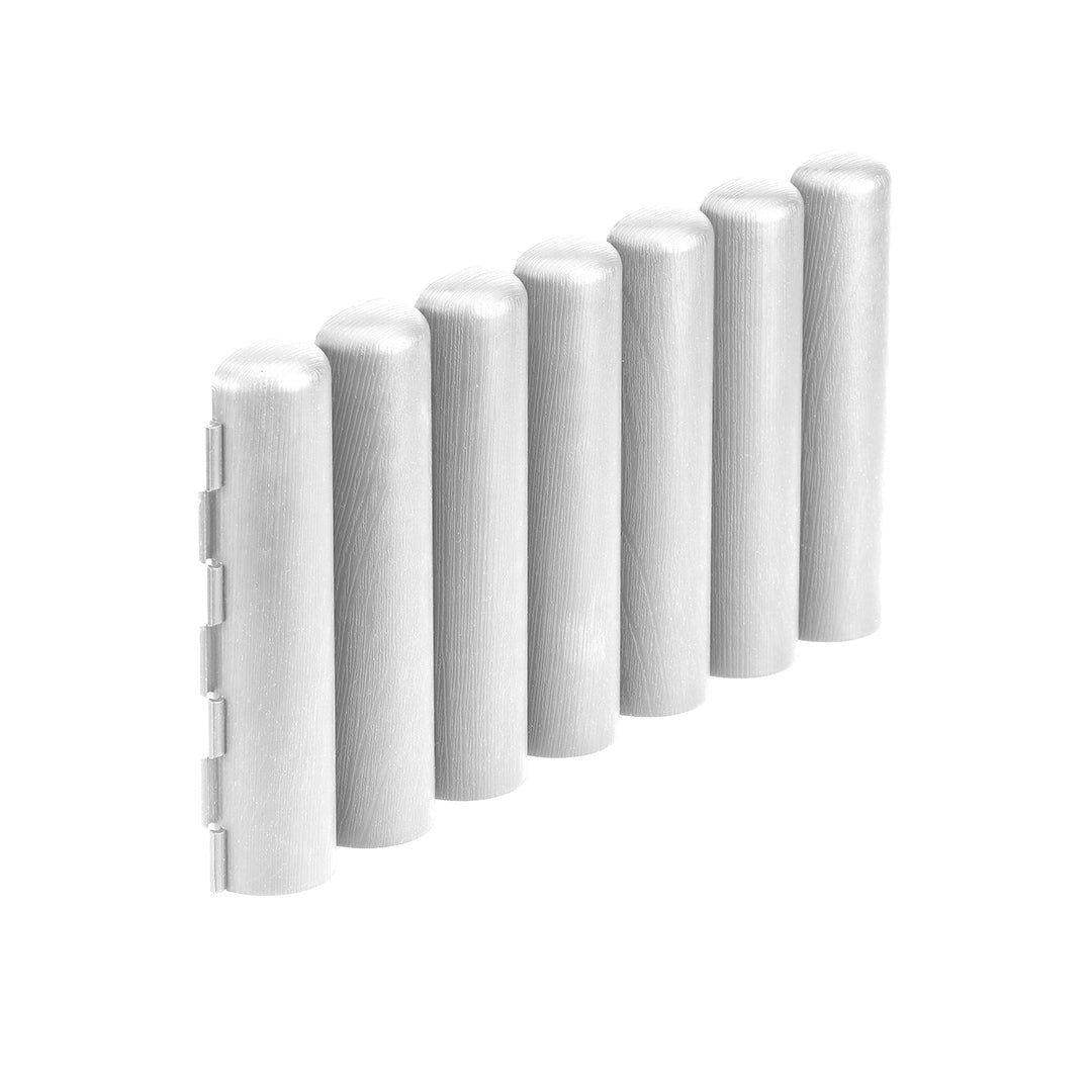 Pack De 5 Bordos Tronco Clickborder Lop Blanco Para Jardín - 0,4x0,2 M - Multicolor_1