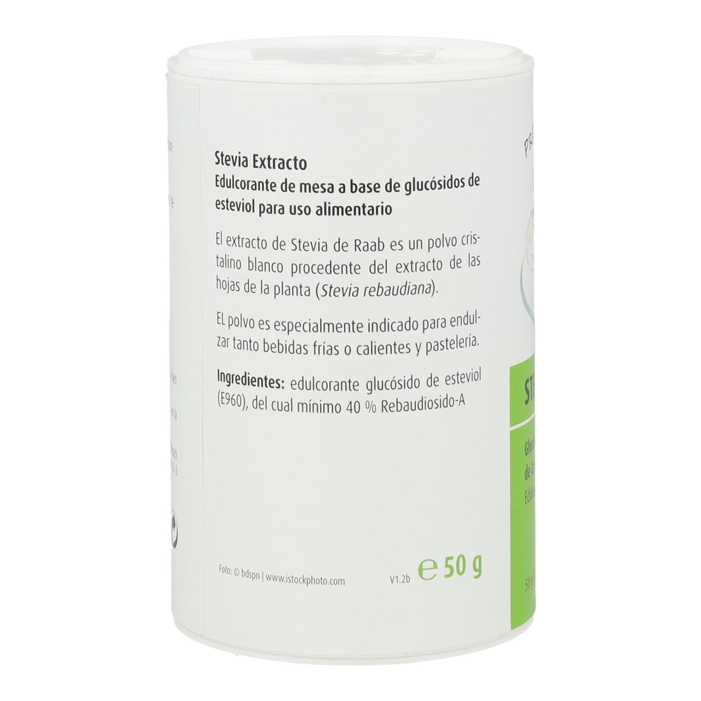 Pó de stévia Raab Premium, 50g