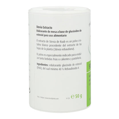 Pó de stévia Raab Premium, 50g