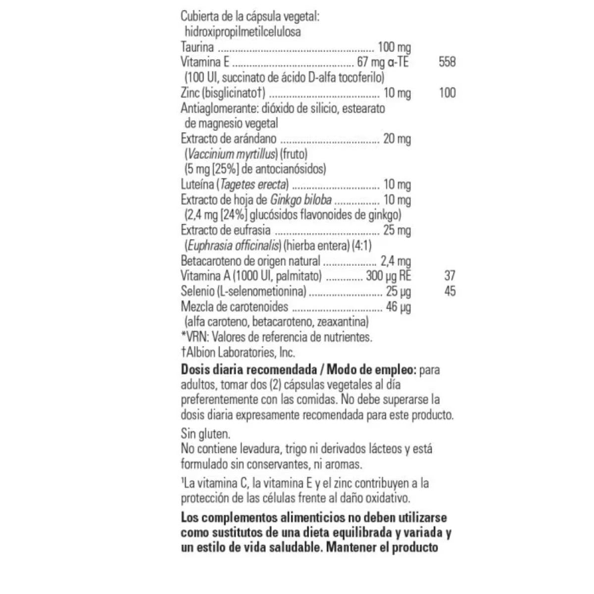 Pack 2x Vision Guard Plus Solgar, 60 cápsulas vegetais