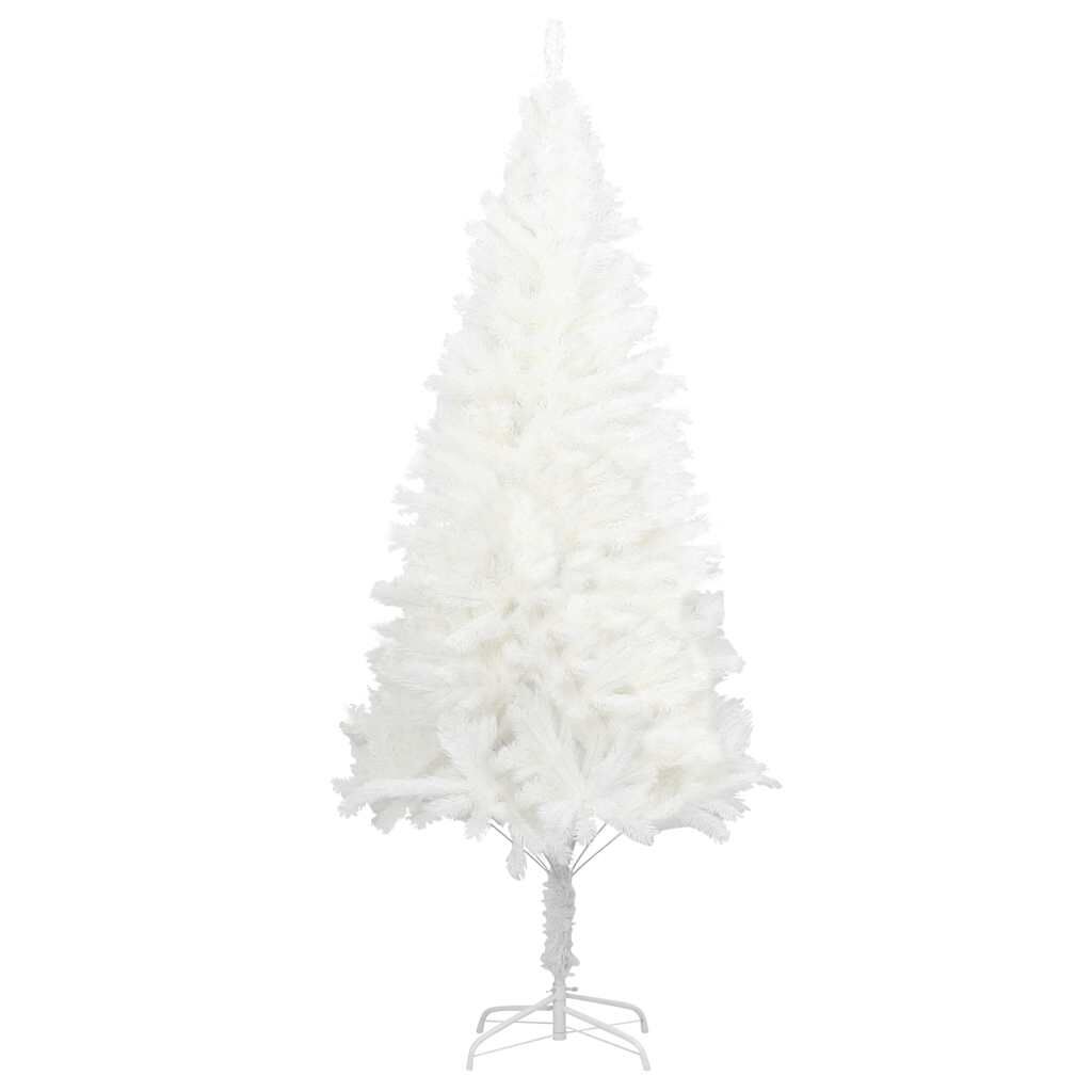 Vidaxl Árbol Artificial De Navidad Con Hojas Realistas Blanco 120 Cm_0