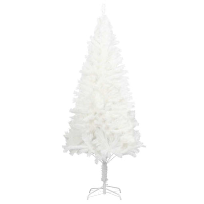 Vidaxl Árbol Artificial De Navidad Con Hojas Realistas Blanco 120 Cm_0