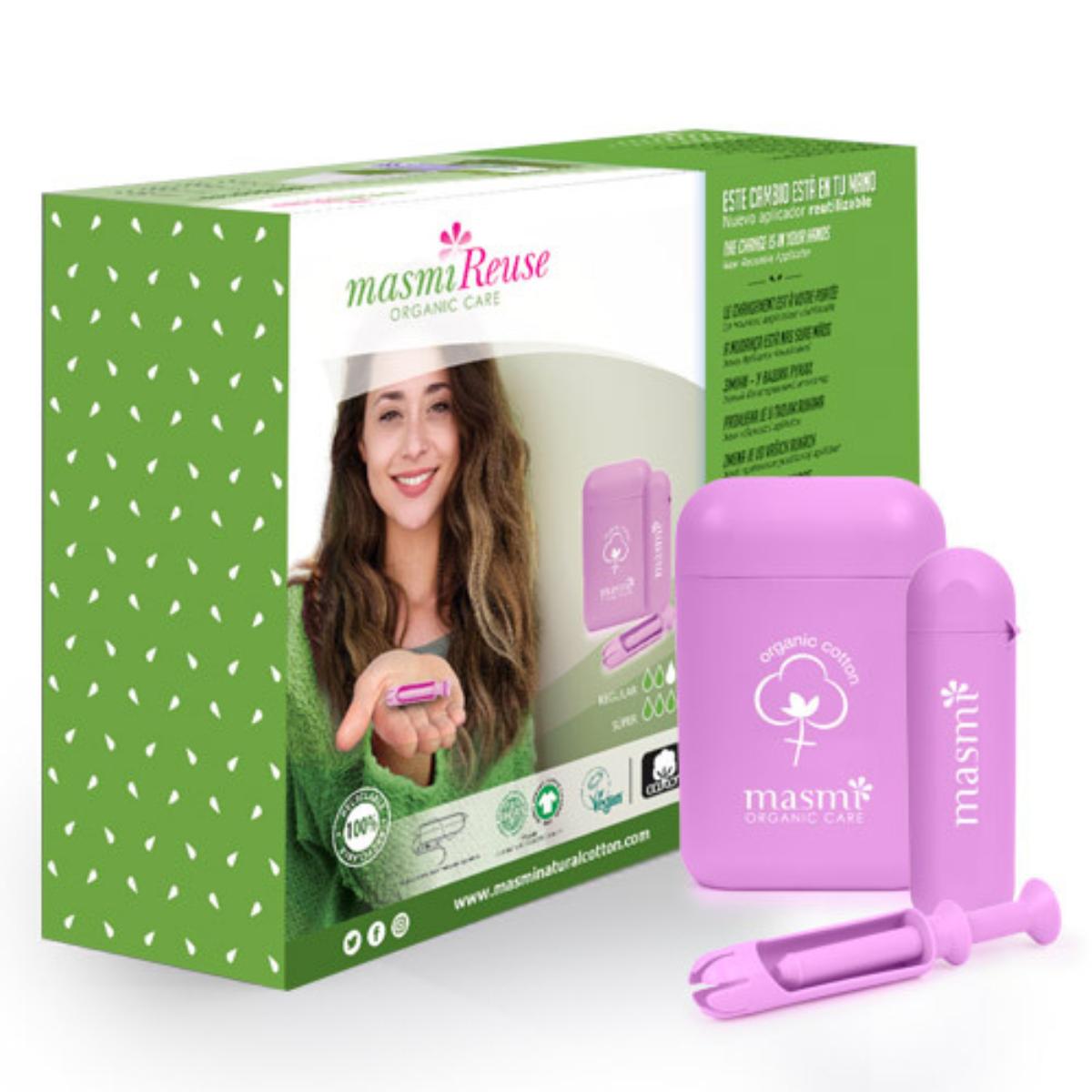 Aplicador reutilizável + Tampão regular 8U-super 8, Masmi