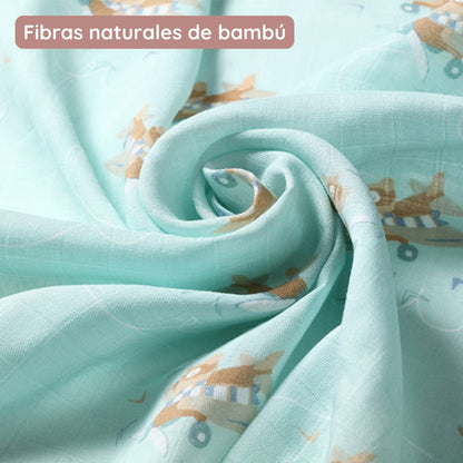 Babyono Pack 3 Muselinas Natural Bambú Organico 70x70 Cm_1