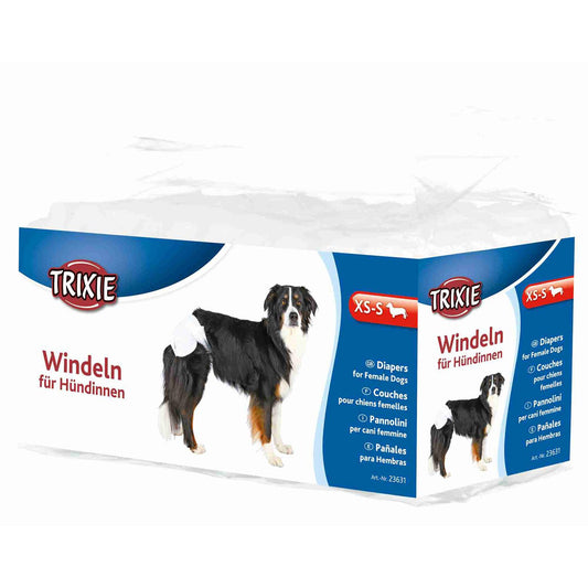 Fraldas Trixie Ultra Absorventes para Cães Fêmeas XS-S