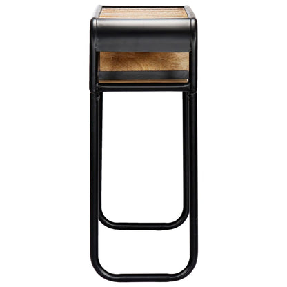 Mesa Consola De Madera Maciza Reciclada 118x30x75 Cm_2