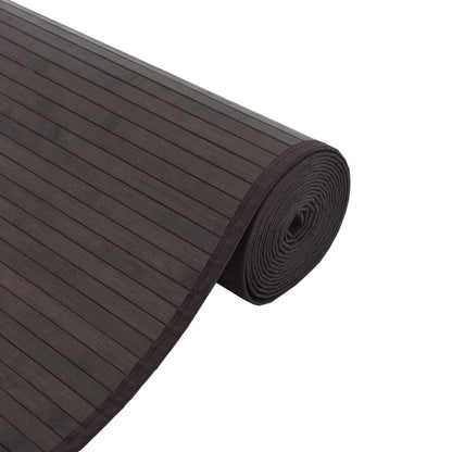 Vidaxl Alfombra Rectangular Bambú Marrón Oscuro 60x300 Cm_3