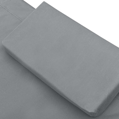 Vidaxl Tumbona De Acero Gris 200x90 Cm_4