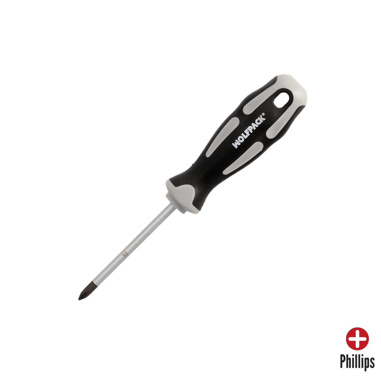Destornillador Phillips Acero S2 Mango Tpr Bimaterial. Medida Ph 1 X Ø 5,0 X 75 Mm.  Din5262._0