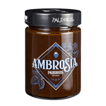Creme Saudável de Amora, Avelã e Cacau Ambrosia Paleobull 300g