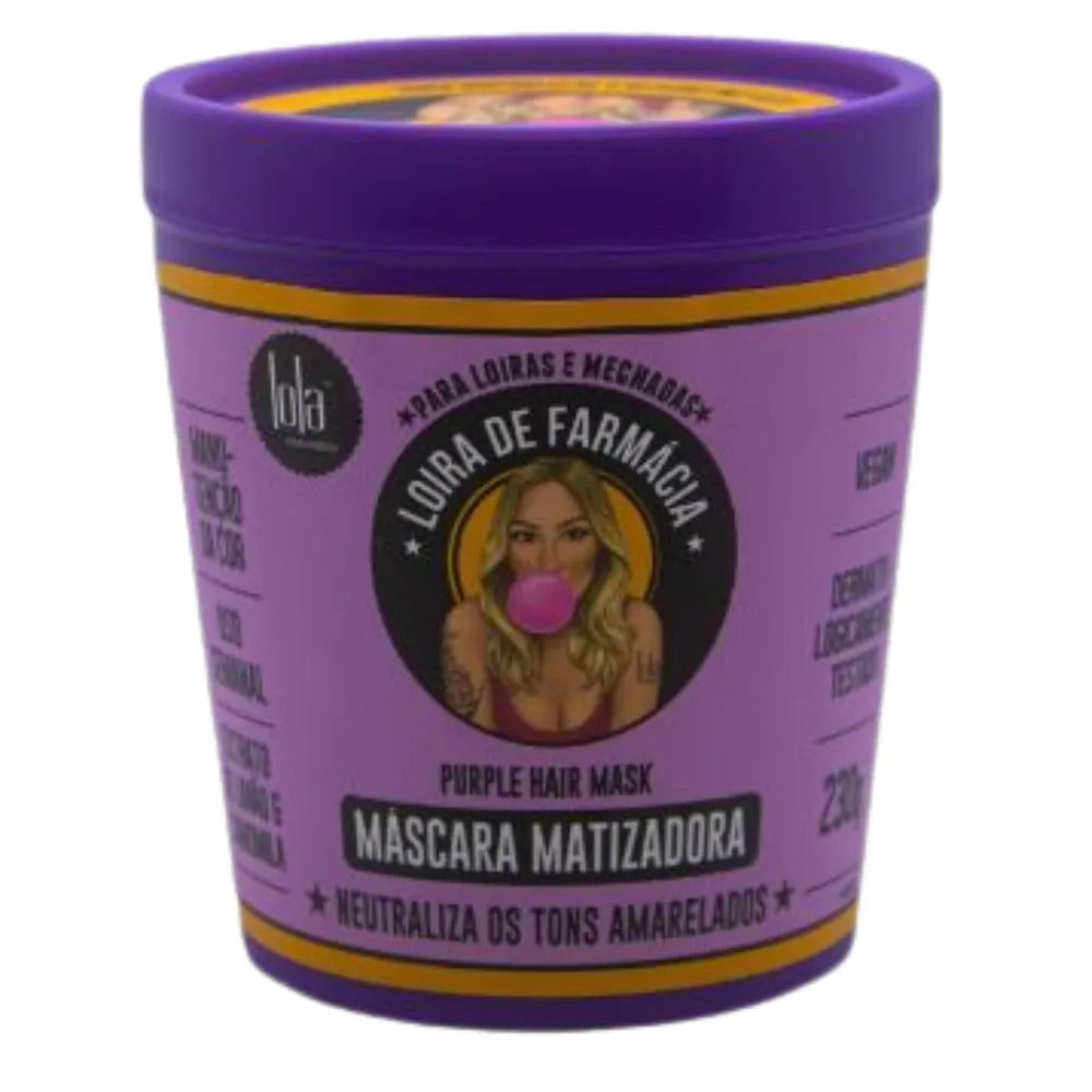Mascarilla Matizadora Loira De Farmácia Lola Cosmetics 230g_0