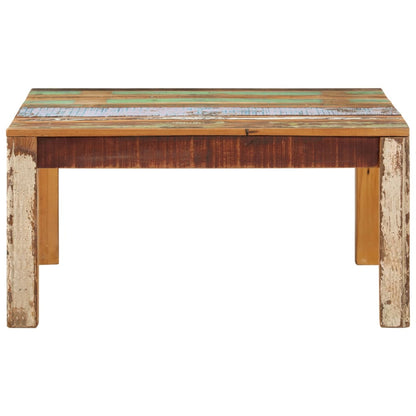 Mesa De Centro De Madera Maciza Reciclada 80x80x40 Cm_0