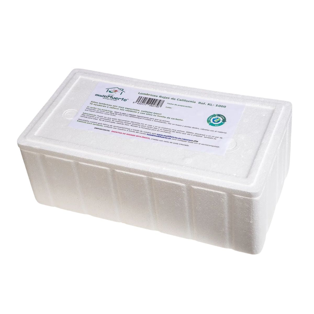 Minhocas vermelhas da Califórnia para vermicomposto Multihuerto