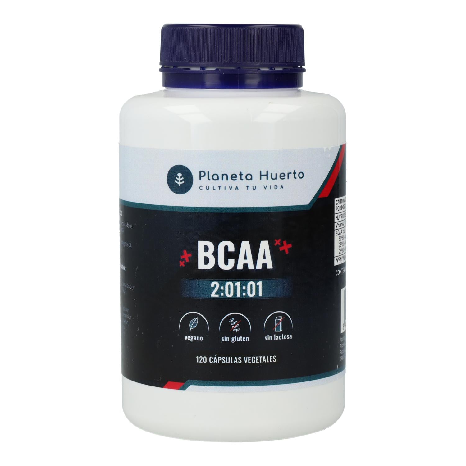 BCAA 2:1:1 Planeta Huerto 120 Caps.