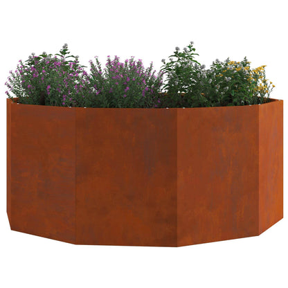 Jardinera Oxidado 120 X 120 X 50 Cm Acero Autopatinable_2