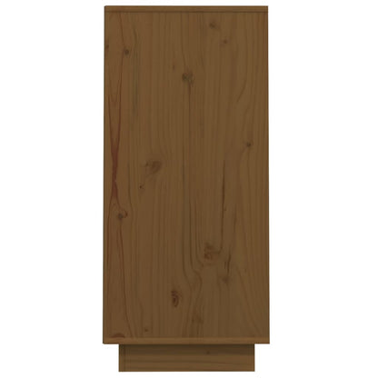 Mesa Consola De Madera Maciza De Pino Marrón Miel 60x34x75 Cm / Vetonek_3