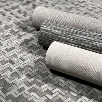 Noordwand Papel Pintado Botanica Rattan Wickerwork Negro Y Gris_4