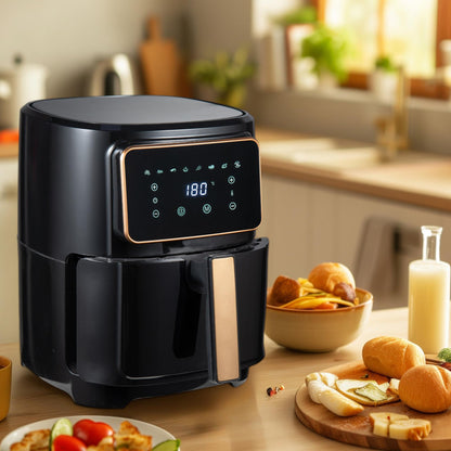 Freidora De Aire 6.9l 1800w Bergner Copperly Con Revest. Cerámico Y Temp. Ajustable_3