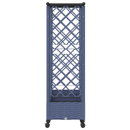 Cama Elevada Con Trellis Y Techo Gris 203 X 40 X 127 Cm Pp_4