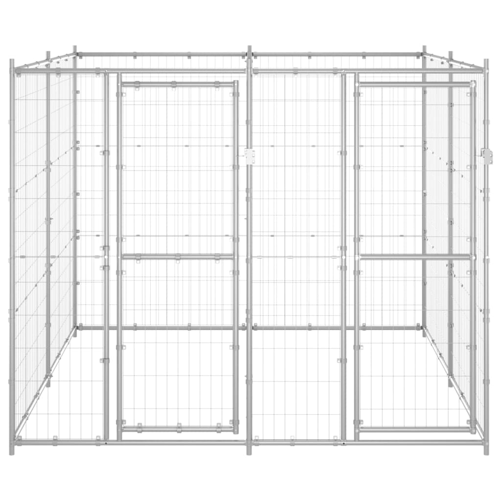 Perrera De Exterior De Acero Galvanizado 4,84 M²_0