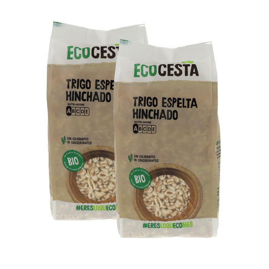 Embalagem de 2 unidades de trigo espelta tufado biológico Ecocesta, 125 g